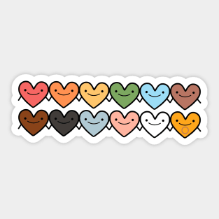 Happy Hearts Sticker